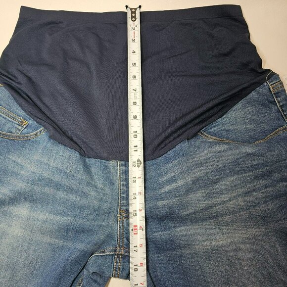 Time & Tru Maternity Skinny Jeans Comfort Belly Band Size XXL (20) Medium Wash - Picture 7 of 11